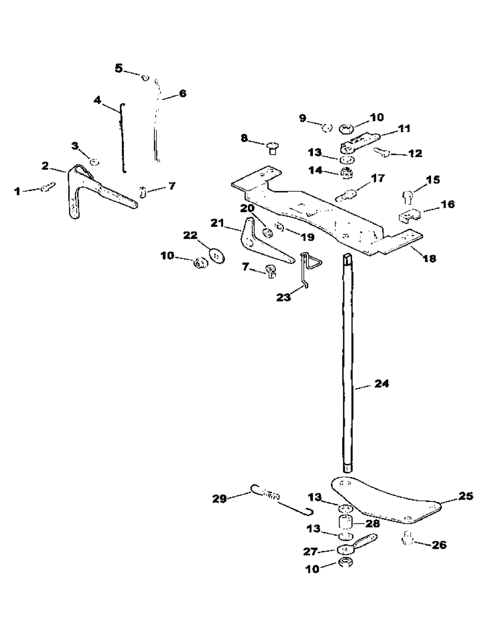 Cv18s-61573 Engine Controls Diagram and Parts List for M48-KHS 53AB5B5M150-18-HP Cub Cadet Lawn Tractor